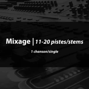 Mixage 11-20 pistes/stems (1 chanson/single)