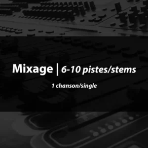 Mixage 6-10 pistes/stems (1 chanson/single)
